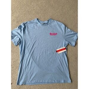 NWT Baseball Lifestyle 101 Graphic T Shirt Blue Athletic Dept USA Made Men's XL